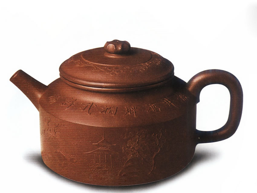 中国紫砂茗壶珍赏第84期——泥绘德钟壶